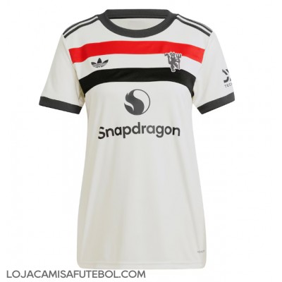 Camisa de Futebol Manchester United Equipamento Alternativo Mulheres 2024-25 Manga Curta Camisa de Futebol Manchester United Equipamento Alternativo Mulheres 2024-25 Manga Curta